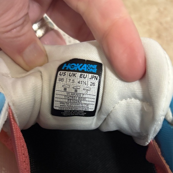 Hoka Arahi 7 Blue and White Sneakers - Picture 3 of 9